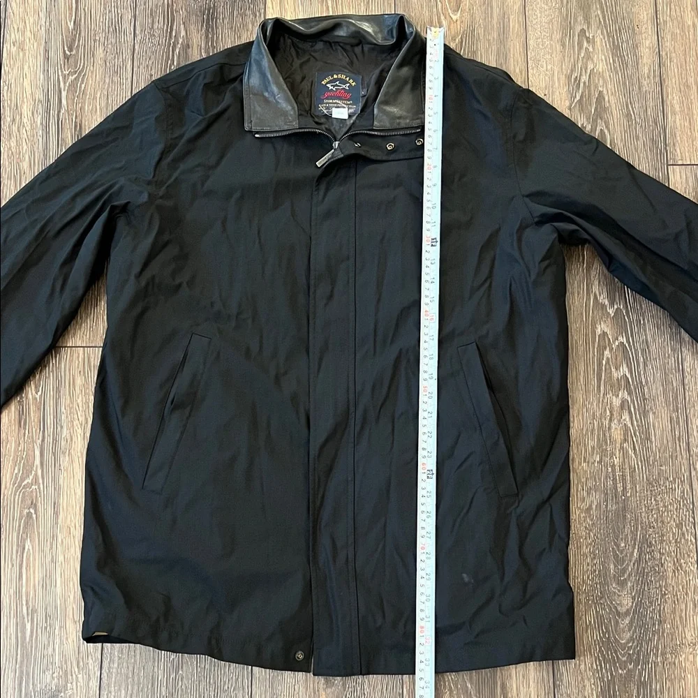 Paul & Shark Yachting Storm System Black Zip Up Jacket Mens Large Made In Italy